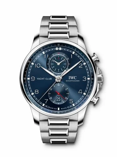 IWC Portugieser Yacht Club Chronograph Stainless Steel / Blue / Bracelet IW3907-01 (IW390701)
